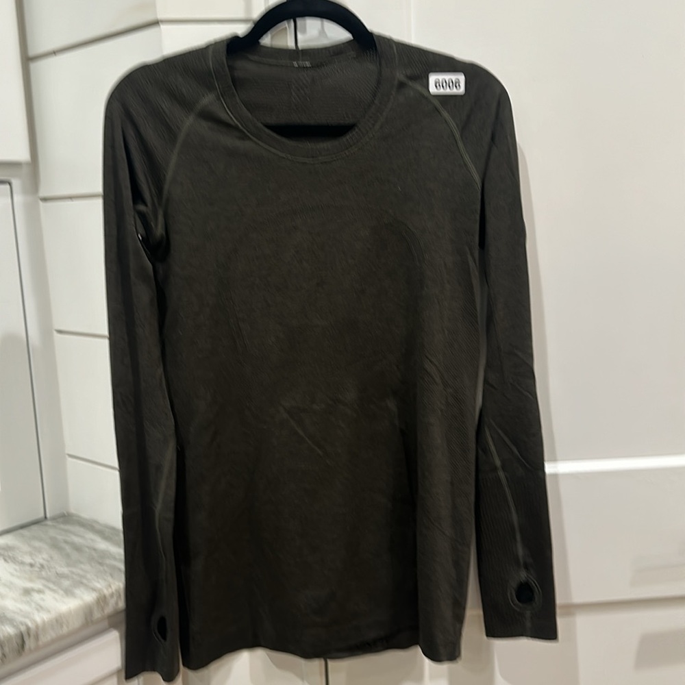 (6006)  🍋 LULULEMON RUN: Swiftly Tech Long Sleeve Crew Sz 10 EUC - Picture 7 of 10